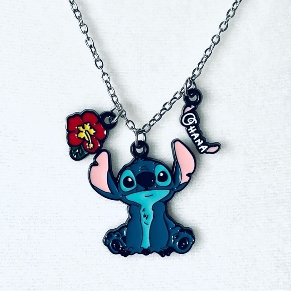 NWOT Stitch Necklace - Ohana Chains Zinc Fashion Jewelry - Picture 4 of 8